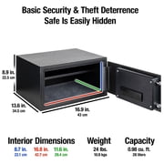 SentrySafe X105P Security Safe with Digital Keypad Lock, 0.98 C-Ft., Black