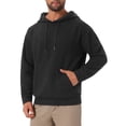 thumbnail image 4 of SUDADERA CON CAPUCHA PULLOVER JACQUARD DE MANGA LARGA PARA HOMBRE CON BOLSILLOS Y CORDÓN L NEGRO, 4 of 6