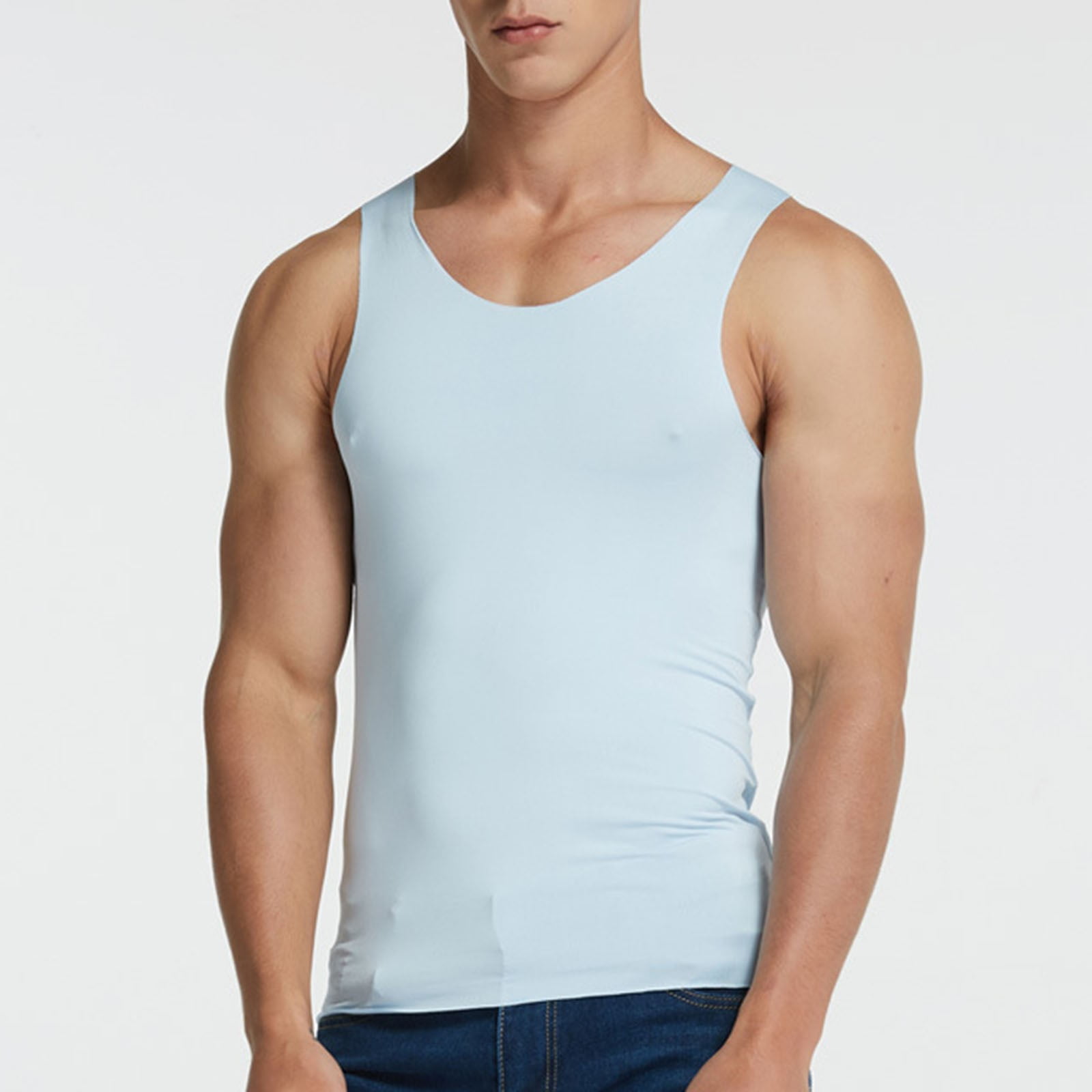 kpoplk Mens Workout Tank Tops,Men's Tank Tops Swim Beach Sleeveless