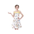 thumbnail image 2 of Robe Vintage Filles Rétro Années 50 Rockabilly Swing Fleur Blanche 7 Ans, 2 of 6