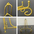thumbnail image 3 of 4 Piece Plate Display Stand - Electroplated Gold - 6 Inch, 3 of 5