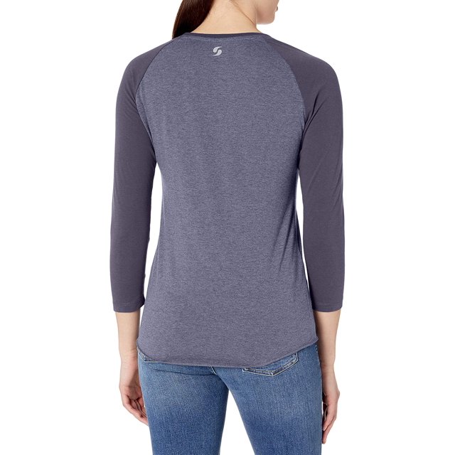 Soffe T-Shirt de Baseball Chiné pour Femmes - 3050V