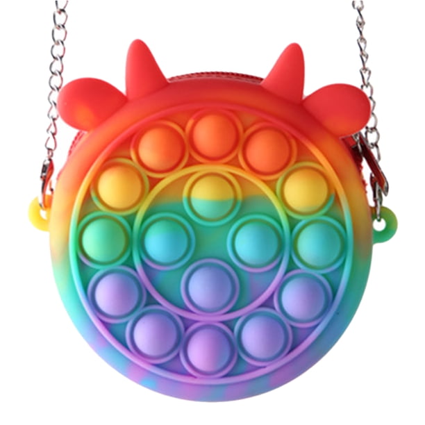Juguete Sensorial Con Diseño De Animales, Bolsa De Hombro Con Burbujas De Silicona, Juguetes Para Aliviar El Estrés, Regalos Para Niños Y Adultos Kearding AP007041-02