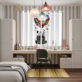 thumbnail image 4 of Cute Panda Kitchen Curtains Window Panels, Modern Abstract Oil Painting Love Heart Insulated Window Treatment Curtain, Grommet Curtains for Bedroom/Living Room/Bathroom, 2 Piece 42"Wx63"L, 4 of 8