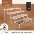 thumbnail image 3 of Hmdivor Acrylic Risers for Display12''(2 Pack), 3 of 8