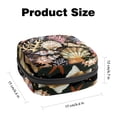 thumbnail image 2 of Sanitary Napkin Storage Bag for Girls Women, Portable First Period Pads Bag Tampons Holder Girls Travel Makeup Bag, Large Capacity Sea Shells and Corals Pattern, 2 of 6