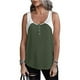 thumbnail image 4 of Camisetas sin mangas de Color sólido para mujer, Tops informales sin mangas con botón y cuello en U, ropa de calle que combina con todo, camiseta suave, 2022, 4 of 5