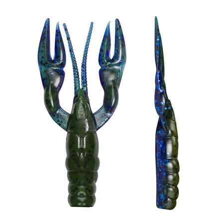 Lunkerhunt Finesse Craw Creature Bait Okeechobee Blue 3 in 1/4 oz 8 Pack