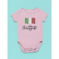 thumbnail image 3 of Buon Ferragosto Italy Flag Bodysuit Infant -Image by Shutterstock,  Newborn, 3 of 4
