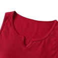 thumbnail image 5 of Lumtrix Womens Tank Tops Built In Bra Summer V Neck Sleeveless Basic Tee Ribbed Fitted Casual Shirts 2026 Trendy Clothes Red XL, 5 of 7