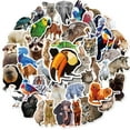 100 realistic animal stickers natural small animal graffiti stickers