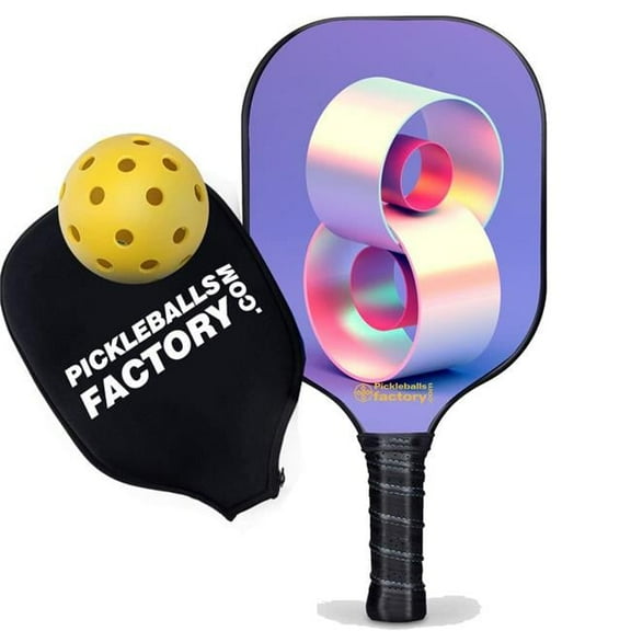 Pickleball Factory PB00019-8-C Equipment Pickleball - Eight Pickleball Sport, Best Pickleball Paddle, Carbonfiber Graphite