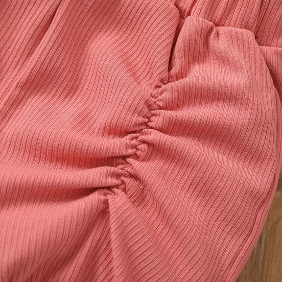 Vedolay Girl Shorts Tracksuit Girls Summer Outfits 2 Piece Short Sets Ruffle Sleeve Print T Shirt & Shorts,White 18-24 Months