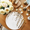 thumbnail image 2 of Round Placemats Eucalyptus Leaves 15 inch Set of 4 Table Mats for Dining Table Brown Leaf Heat Resistant Non-Slip Kitchen & Home Decorative Place Mat Set, 2 of 8