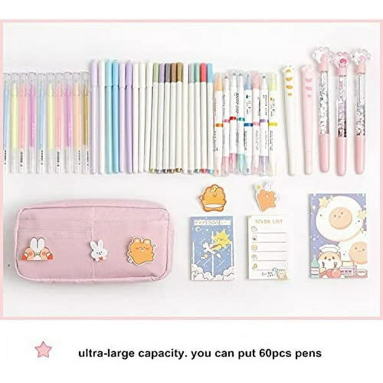 ITAWIXS Cute Stationery Set With Pen Case, Cute Pens Kawaii  Mechanical Pencils Kawaii Cute School Supplies for Journaling Notetaking,  Drawing : Office Products