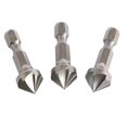 thumbnail image 4 of RANMEI Six Flute Hex Shank Chamfer Deburr Countersink Tool For For Woodworking And Soft Metals With Properly Seated Screw Heads, 4 of 9