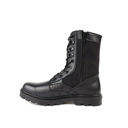 

Gomelly Men Work Boots Lightweight Warm Bootie Plush Lined Ankle Boot Round Toe Winter Booties Unisex Women Training Shoes Cloth Zipper Black 5