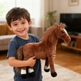 thumbnail image 4 of Lifelike Realistic Stuffed Animal Pinto Horse Plush Toy - Standing Pose for Creative Pretend Play, Ideal Gift for Kids 3+ Years, Farm Animal Collection Toy, 4 of 4