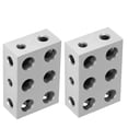 thumbnail image 3 of LABLT 1 Matched Pair 1x2x3 Inch Blocks 11 Holes 0.0001" Machinist Ultra Precision, 3 of 5