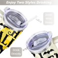 thumbnail image 5 of Halloween Pumpkin 40 oz Coffee Tumbler with Handle Rust Resistant Travel Cups Decorative Cafe Tumblers for Home Office Supplies Birthday Christmas, 5 of 7