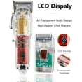 thumbnail image 6 of BUZIFU Electric Cordless Barbers Hair Clippers and Shaver Beard Trimmer Set Transparent LED Display, 6 of 7