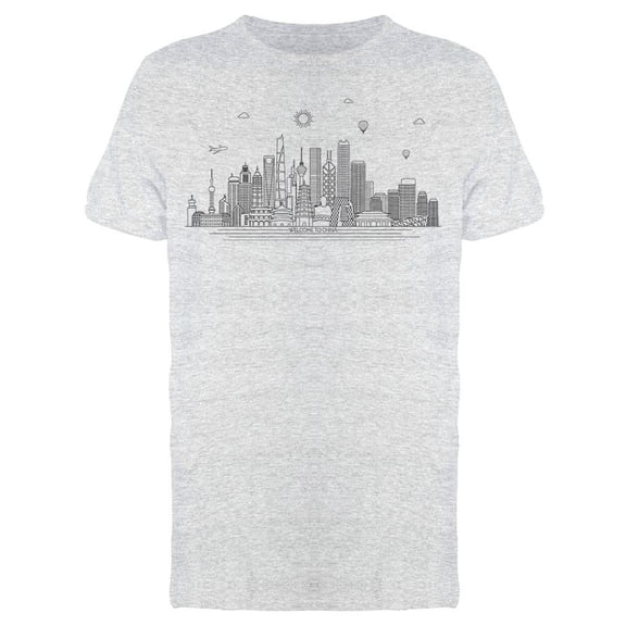 Detailed Skyline Hong Kong Tee Men's -Image by Shutterstock