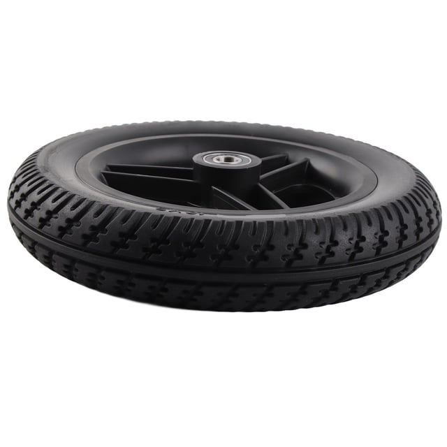 Roues avant en Polyuréthane, Roulettes de Fauteuil Roulant Sans Gonflage Trou de Roulement 12mm Remplacement pour Véhicule Handicapé