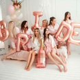 thumbnail image 5 of Globo de 32 pulgadas de oro rosa y plata con la inscripción "Novia para ser", decoración para bodas, letras para novias, globos de aluminio, suministros para despedidas de soltero, 5 of 5