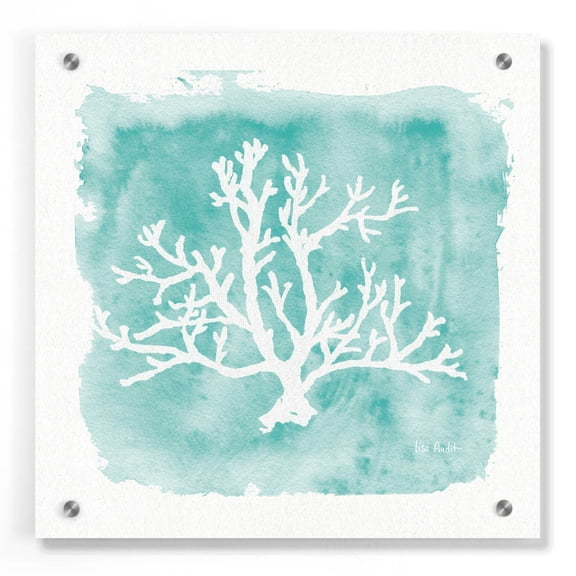 Epic Art 'Water Coral Cove V' by Lisa Audit, Acrylic Glass Wall Art, 36"x36"