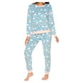 thumbnail image 5 of Sleep & Co. Women's & Women's Plus Plush Top and Pant Pajama Sleep Set, 5 of 6