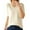 501_Beige, variant on Beige Office Blouses for Women for Work, Elbow-Length Cute Summer Shirts for Women, Cotton Tops for Women, Women's Fashion Sweater V Neck Half Sleeve Loose Base T Shirt Top