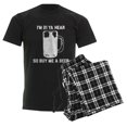 thumbnail image 6 of CafePress - I'm 21 Ya Hear So Buy Me A Bee Men's Dark Pajamas - Men's Dark Loose Fit Cotton Pajama Set, 6 of 7