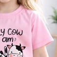 thumbnail image 6 of KPOPLK Kids Toddler Girls Clothes Infant Shorts Outfit Sets 2 Piece Casual Cow Print Short Sleeve Round Neck Top Shirt 2nd Birthday Outfit(7 Years,Red), 6 of 8