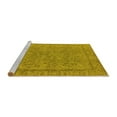 thumbnail image 2 of Ahgly Company Machine Washable Indoor Rectangle Oriental Yellow Industrial Area Rugs, 2' x 4', 2 of 4