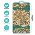 thumbnail image 5 of Dog Food Mat with Retro Paisley Floral Ethnic Paisley Ornament Abstract Paisley Art Design, Durable Waterproof Absorbent Non-Slip, 5 of 7