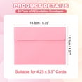 thumbnail image 2 of Uxcell 24ack A2 Envelopes, Self Seal Rose Invitation Envelopes for Postcard Wedding Cards, 2 of 6