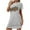 Gray#6, variant on Qingpeng Womens Nightgown Crew Neck Short Sleeve Pajama Dress Heart Graphic Comfort Soft Pullover Sleepwear Baggy Nightshirt