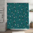 thumbnail image 7 of Shower Curtain, flower swallow Washable Shower Curtain for Bathroom, Waterproof Bathroom Shower Curtain Set with Hooks Long Shower Curtain 72x72in Home Decor, 7 of 7