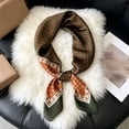 thumbnail image 2 of Miaoju Silk Women Small Square Neck Scarfs Lightweight Headscarf Printed Neckerchief Gift Packed, 2 of 5