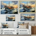 thumbnail image 4 of Designart "Seascapes Boat Expressive II" Transportation Floater Framed Canvas Art Print, 4 of 7
