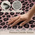 thumbnail image 6 of ODIKA Cheetah Spotted Design Bordered With Decorative Bloom Details for King Size Bedroom, Master Suite, Under Bed, Foldable Easy Care, 6 of 7