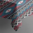 thumbnail image 3 of Blue Geometric and Striped Pattern Rectangle Tablecloth 60"x84",Waterproof Polyester Rectangle Table Cloth, Wipeable Spillproof Polyester Tablecloth for Dining, Camping, Indoor and Outdoor, 3 of 5