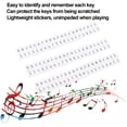 thumbnail image 3 of Removable Piano Note Labels, Piano Notes Guide for Beginner, Piano Key Music Notes Letter Label, Keys Stickers 17 Key Staff Labels Thumb for Beginners Kids (White), 3 of 9