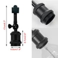 thumbnail image 4 of FSLiving Retro Vintage Design Adjustable Titl Angle J-Type Track Head Lighting Black E26 Base Track Light Fixture for Gallery Loft Aisle Living Room Kitchen,Bulb and Track Not Included - 3 Pack, 4 of 6