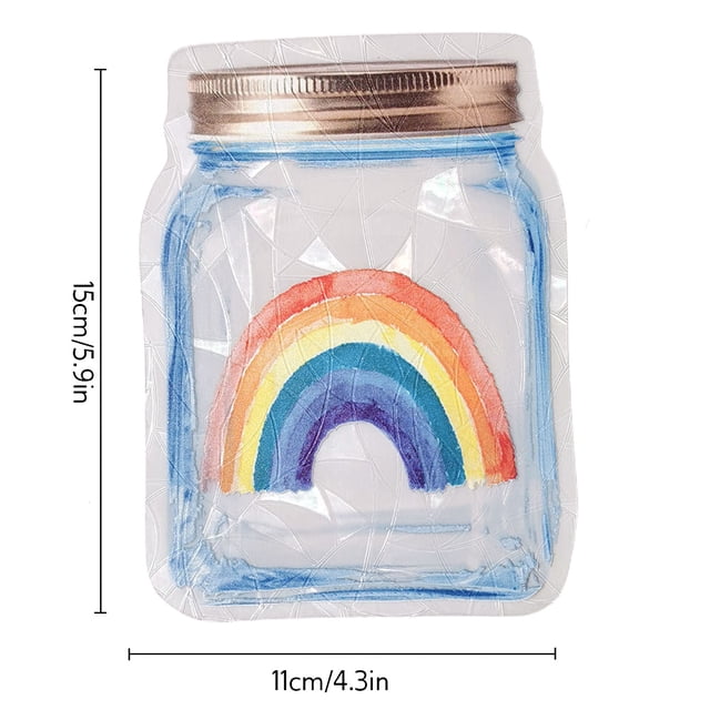 Calcomanías para Ventanas BuyWeekMX Atrapasueños de Arco Iris Adhesivos Sin Pegamento