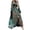 Blue, variant on Fesfesfes Women Spring Long Sleeves Dre Boho Printing Tube Tops Dress Casual Off Shoulder Holiday Dress Beach Long Dress