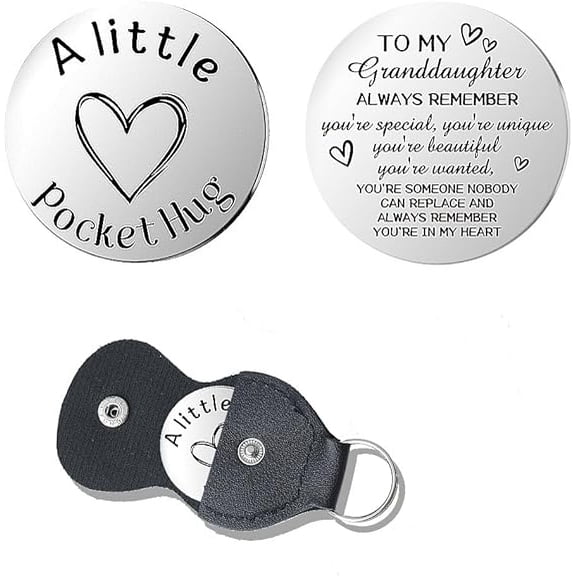 Pocket Hug Token for Women Men Him Birthday Inspirational Gifts for Daughter Friend Long Distance Gifts for Wife Mom