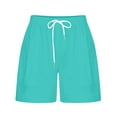 thumbnail image 4 of FNFYFH Womens Summer Causal Shorts Comfy Drawstring Elastic Waist Pants with Pockets Breathable Cycling Runnig Athletic Shorts for Women 2025 Loose Fit Lightweight Home Shorts Prime Clearance Deals, 4 of 5