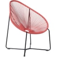 thumbnail image 2 of Acapulco Indoor Outdoor Steel Papasan Lounge Chair with Brick Red Rope, 2 of 11