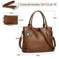 thumbnail image 2 of Bolsas Xtellar para Mujer de Cuero Pu Bandoleras para Mujer de Moda Color Marrón, 2 of 4